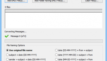 EMLX to EML Batch Converter screenshot