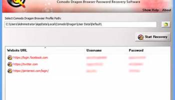Comodo Password Decryptor screenshot