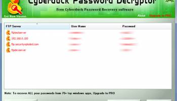 Cyberduck Password Decryptor screenshot