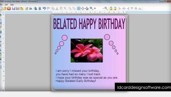Greeting Card Design Software screenshot
