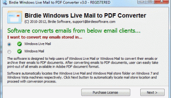 WLM to PDF Converter screenshot