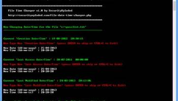 File Time Changer screenshot