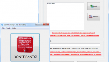 Don't Panic Portable screenshot