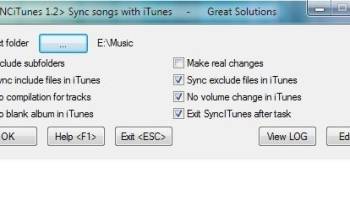 SyncITunes screenshot