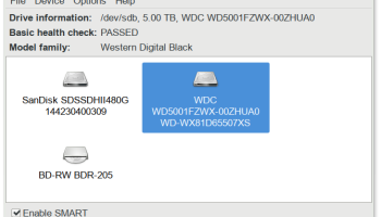 GSmartControl screenshot