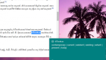 English Sinhala Popup Dictionary screenshot