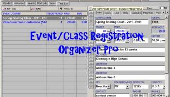 Event/Class Registration Organizer Pro screenshot