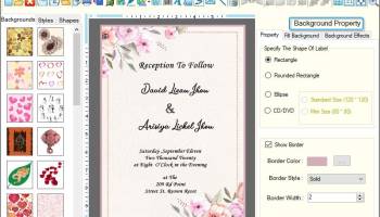 Wedding Card Software screenshot