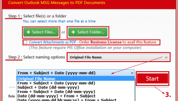 Outlook email MSG Viewer to PDF screenshot