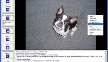 SteganographX Plus screenshot