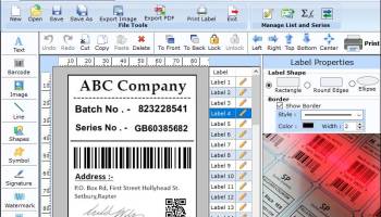 Postal Industry Barcode Software screenshot