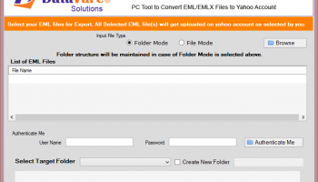 Datavare EML to Yahoo Converter screenshot