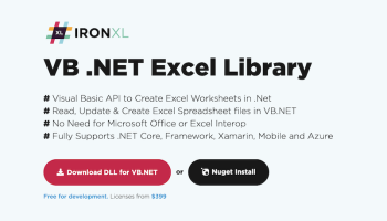 VB.Net Excel Library screenshot