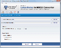 Lotus Notes to MBOX screenshot