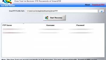 SmartFTP Password Decryptor screenshot