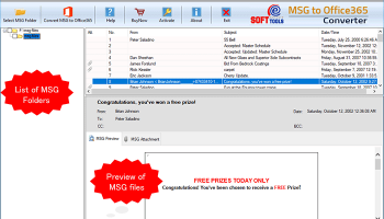 eSoftTools MSG to Office 365 Converter screenshot
