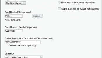 QIF2QBO Convert screenshot