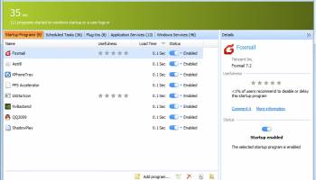 Quick Startup screenshot