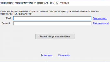 VintaSoft Barcode.NET SDK screenshot