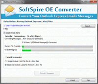 Outlook Express DBX to PST screenshot