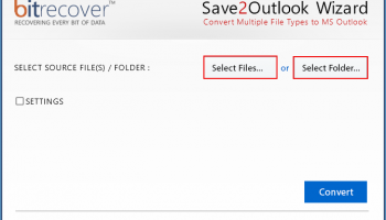 Convert TXT to Outlook PST screenshot