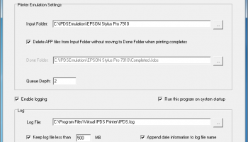 IPDS Print Server screenshot