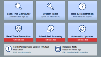 SUPERAntiSpyware Free Edition screenshot