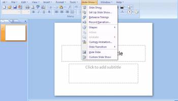 Classic Menu for PowerPoint 2007 screenshot