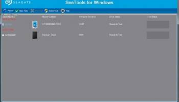 Seagate SeaTools screenshot