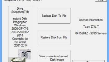Drive Snapshot screenshot