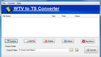 WTV to TS Converter screenshot