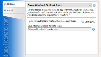 Save Attached Outlook Items screenshot