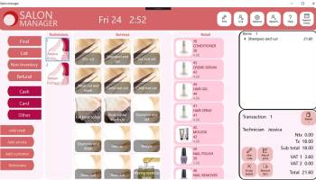 Hair Beauty Salon POS screenshot