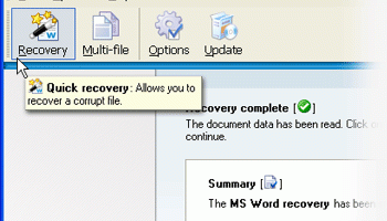 WordFIX Data Recovery screenshot
