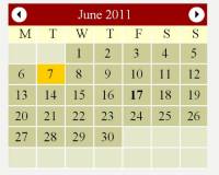 Flash Web Calendar by StivaSoft screenshot