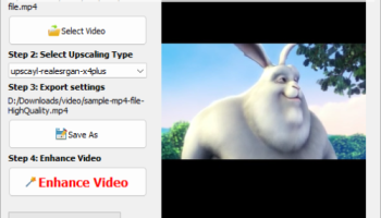 VeryUtils AI Video Enhancer screenshot
