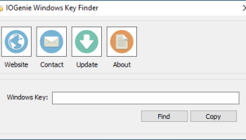 IOGenie Windows Key Finder screenshot
