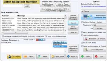 Bulk SMS GSM Phones screenshot
