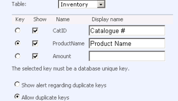 LOB Item Link Field screenshot