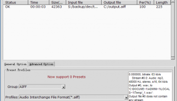 MP3 AIFF Converter screenshot