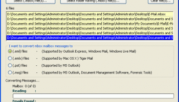 MBOX Converter Software screenshot
