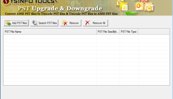 SysInfoTools PST Upgrade and Downgrade screenshot