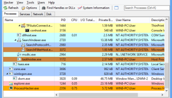 Portable Process Hacker screenshot