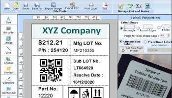 Generate Barcode Labels screenshot