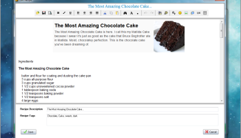 SSuite Recipe Organiser screenshot