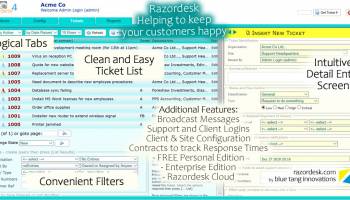 Razordesk Personal Edition screenshot