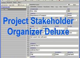 Project Stakeholder Organizer Deluxe screenshot