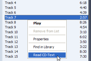 WMPCDText screenshot