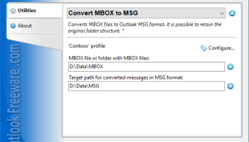 Convert MBOX to MSG for Outlook screenshot