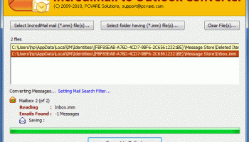 IncrediMail Conversion to Outlook screenshot
